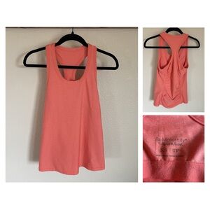 BeMaternity Coral Racerback Tank Top XS Activewear Yoga Ruched Back